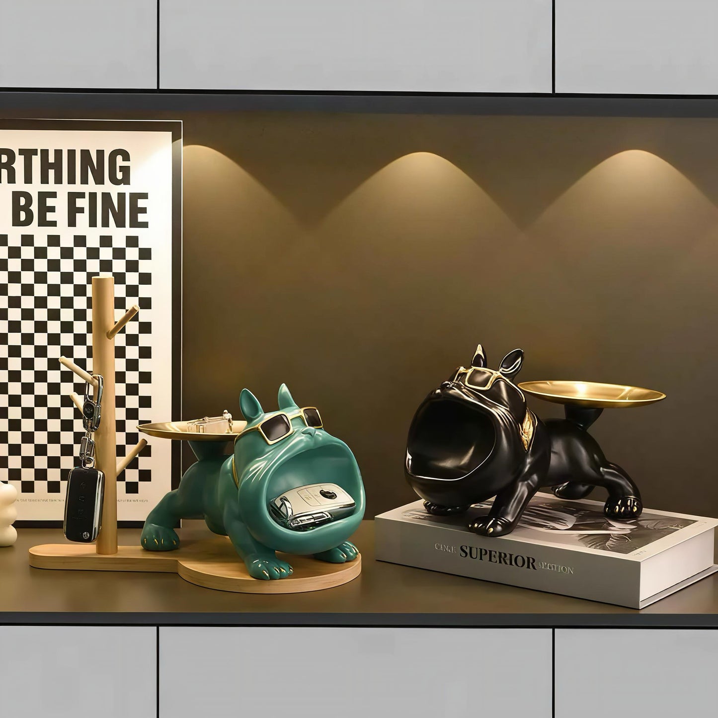 Modern Bulldog Storage Tray